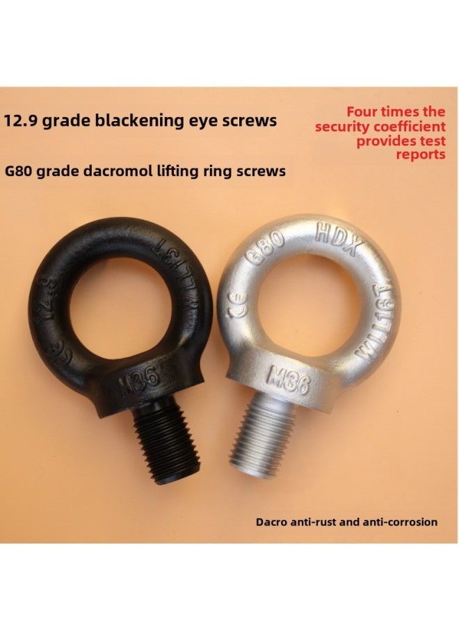 ماركة غير محددة - درجة. برغي Ering عالي القوة للشعر الأسود قالب Ering Bolt - المواصفات: M14 (g80 المستوى 3 طن) (dacromot) - اللون: العناصر الافتراضية - Image 1