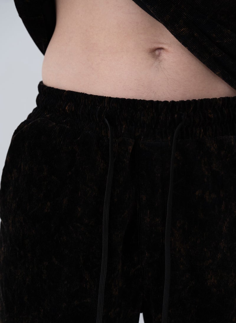 مراكش شورت كاجوال بأستك للرجال – اسود - Image 3