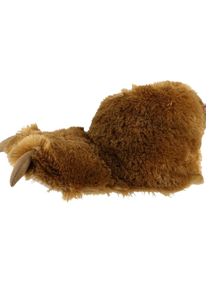Lazy One Animal Paw Slippers for Kids and Adults, Fun Costume for Kids, Cozy Furry Slippers, Brown Bear Paw Slippers, X-Small - Image 4