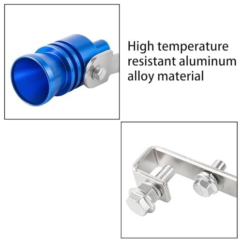 Ponpon 3Pcs Car Turbo Sound Universal Aluminum Turbo Whistle Muffler Pipe Whistle Car Roar Maker 3 Sizes(Random Color) - Image 4