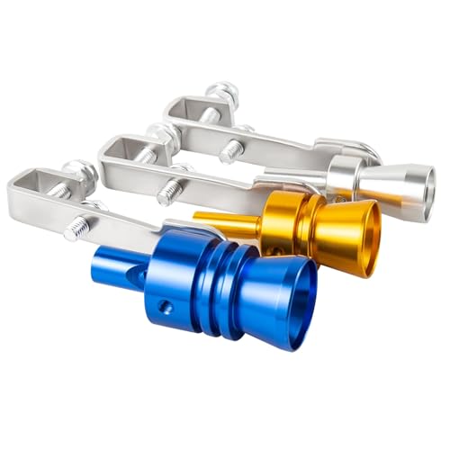 Ponpon 3Pcs Car Turbo Sound Universal Aluminum Turbo Whistle Muffler Pipe Whistle Car Roar Maker 3 Sizes(Random Color) - Image 1