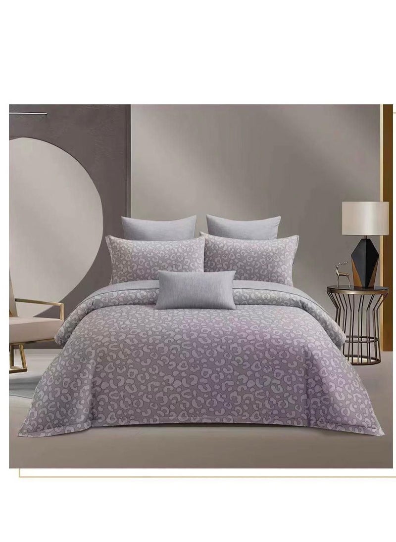 BAIG Embrace King Comforter Comforter set 6pcs set glazed cotton King size 1-PC fitted bedsheet 200 * 200cm,1-PCS Comforter 220 * 240 fixed, 4PCS Super Soft Pillowcases 