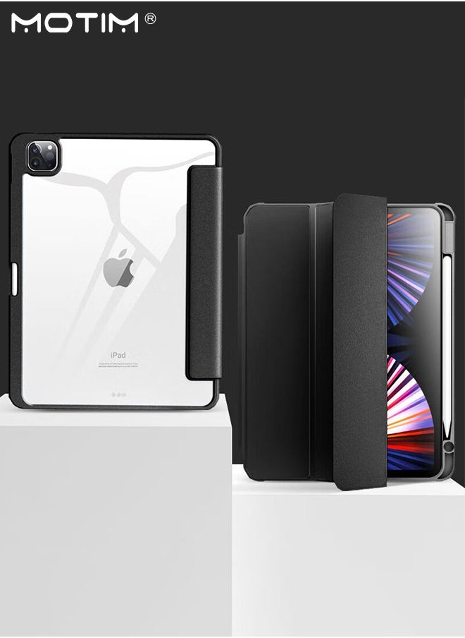 Case for Apple iPad Pro 12.9 Case 6th/5th/4th/3rd Generation 2022/2021/2020/2018, Built-in Pencil Holder, Y-Fold Design Multi-Angle Stand, Auto Wake/Sleep, Smart Protective Shockproof Shell