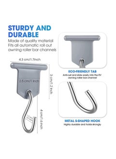 Y&D Awning Light Clip RV Party Holder Camper Hook Accessory Plastic and Metal Support Hanger for Camping Tent Indoor Outdoor Decor  - Image 5