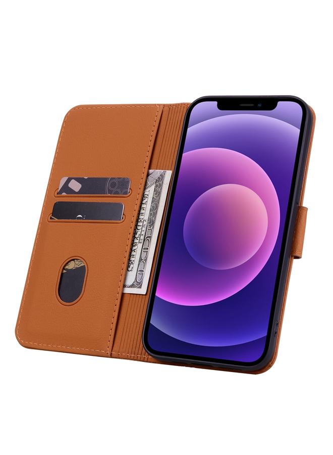 زبون جراب هاتف جلدي بإبزيم ماسي مع حبل لهاتف iPhone 13 mini Business - Image 4