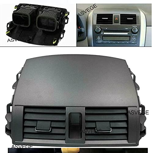 ASVEGE Car Center Dash AC Air Vent Outlet Panel for Toyota Corolla 2008-2013 55663-02060 55670-02160， Black - Image 3