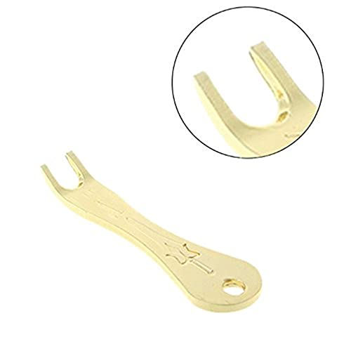 Zittop Acoustic Guitar Bridge Pins Puller Peg Remover - Strings Change - Multifunction Guitar Peg Puller Bridge Pin Remover Extractor Removal Metal Handy Tool Kit Accessories (Golden) - Image 3