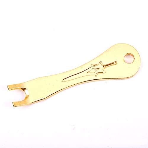 Zittop Acoustic Guitar Bridge Pins Puller Peg Remover - Strings Change - Multifunction Guitar Peg Puller Bridge Pin Remover Extractor Removal Metal Handy Tool Kit Accessories (Golden) - Image 1