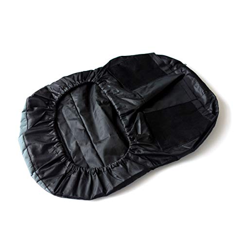 POWERWORKS Weatherproof Deluxe Riding Lawn Mower Seat Cover, Medium, Black - Image 5