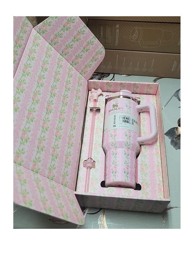 Stanley H2.0 Flow State Stainless Steel Tumbler with Handle and Straw Lid Insulated Reusable Cup for Water, Coffee, Smoothies & More, Travel Mug, Cupholder Friendly 40 oz - Image 2