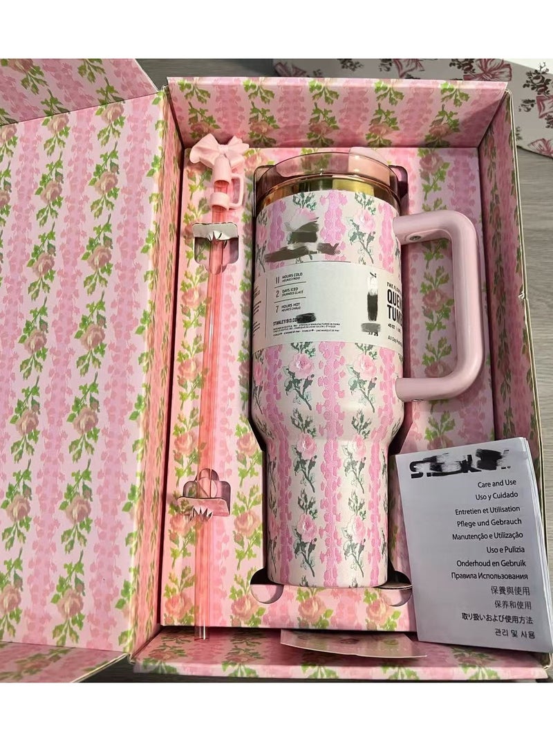 Stanley H2.0 Flow State Stainless Steel Tumbler with Handle and Straw Lid Insulated Reusable Cup for Water, Coffee, Smoothies & More, Travel Mug, Cupholder Friendly 40 oz - Image 1