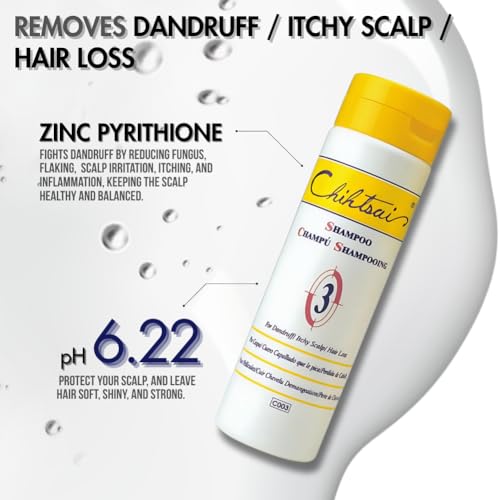 Chihtsai No.3 Shampoo for Hair Loss (8.3oz/250ml) - Eliminate dandruff & flakes, Smooths itchy scalp - Image 3
