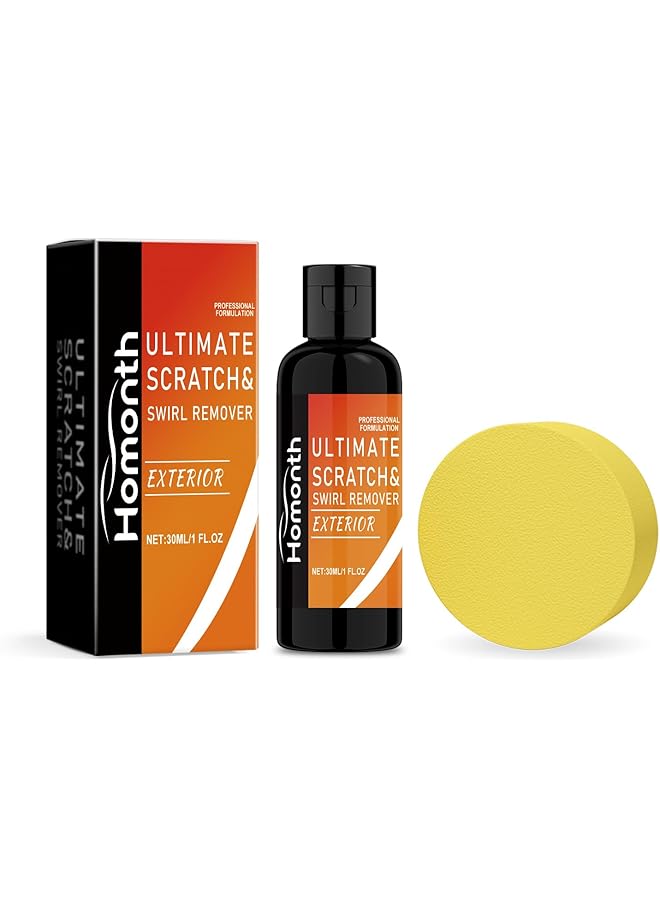 KASTWAVE Car Liquid Scratch Repair Kit, Paint Scratch Remover, Grinding & Polishing Restorer With Sponge For All Vehicles  - Image 1