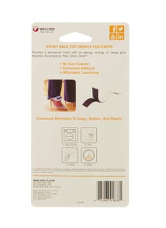 Velcro Sticky Back Fabrics 24X 3/4 Inches Tape Black  - Image 2