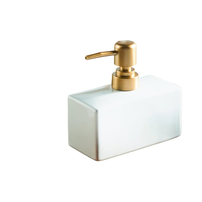 FabSeasons Soap Dispenser with Pump, Solid/Plain Glossy Dispensar Bottle Used in Hotels, B&B's & Homes-Kitchen & Bathroom - Image 1