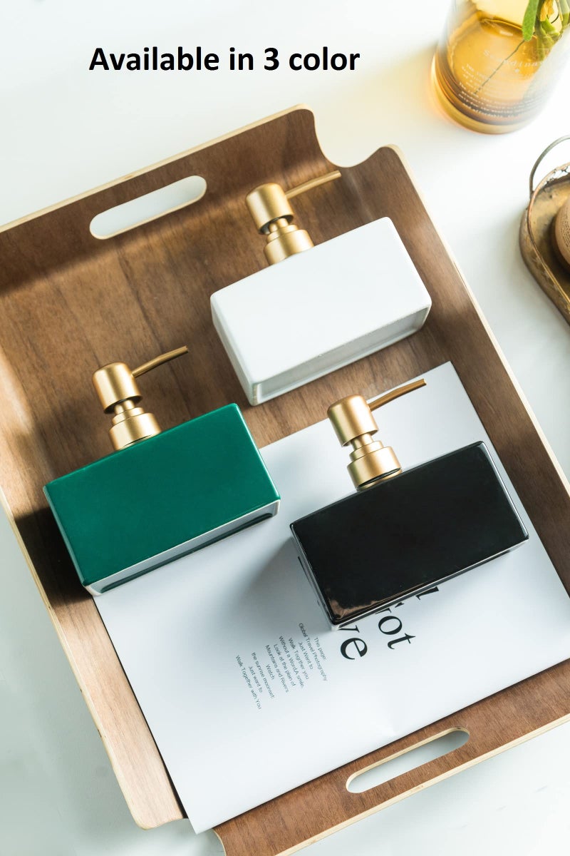 FabSeasons Soap Dispenser with Pump, Solid/Plain Glossy Dispensar Bottle Used in Hotels, B&B's & Homes-Kitchen & Bathroom - Image 3