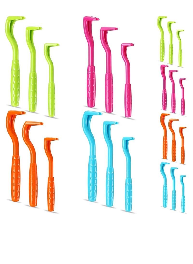 Excefore 24 Pcs Tick Remover Removes Entire Tick Head Body Tick Puller Tick Grabber Plastic Tick Removal Tool with 3 Sizes Green Rose Red Blue Orange color for Dogs Cats and Humans - Image 1