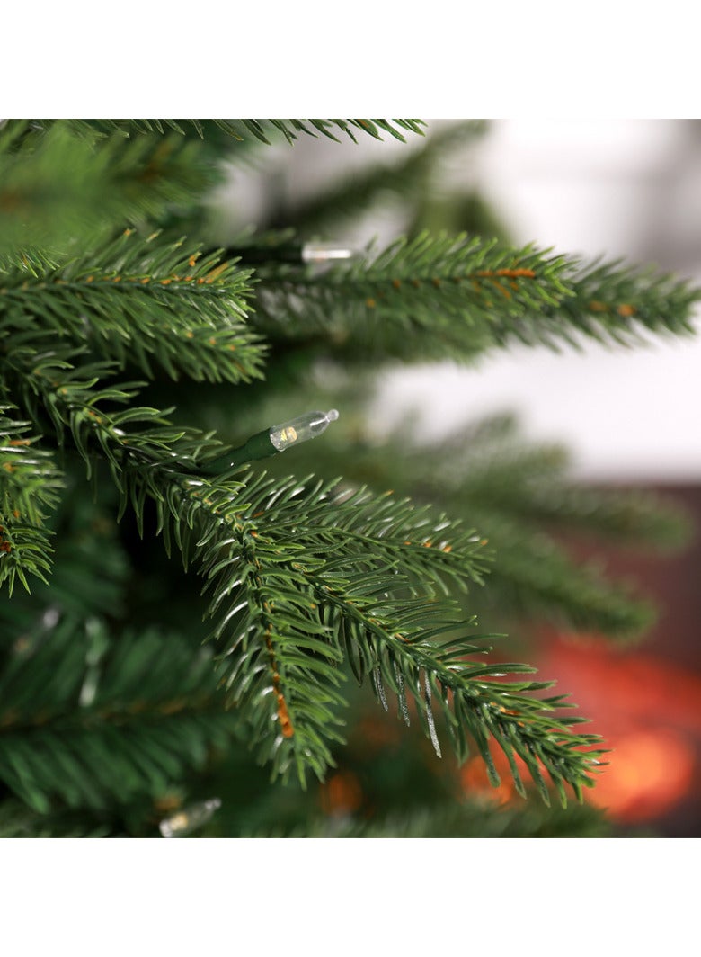 AUTOYSUR Artificial Christmas Tree 1.2M/1.5M/1.8M/2.1M/2.4M/3M With Branch Tips, Xmas Tree With 3 Different Lighting Modes, Easy Assembly with Metal Stand and Hinged Branches - Image 4