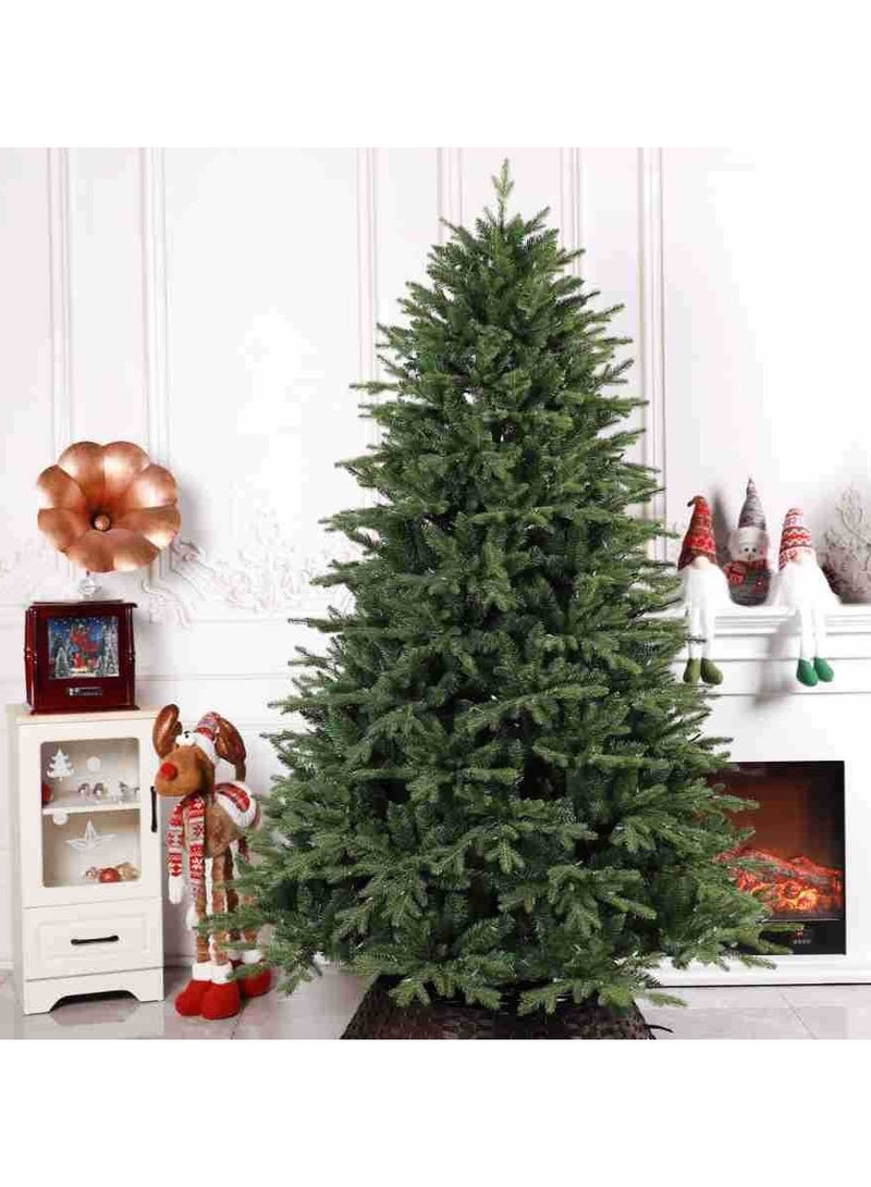 AUTOYSUR Artificial Christmas Tree 1.2M/1.5M/1.8M/2.1M/2.4M/3M With Branch Tips, Xmas Tree With 3 Different Lighting Modes, Easy Assembly with Metal Stand and Hinged Branches - Image 3