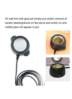 yuyte Glue Pot Glue Stove Hot Melt Pot Pot Mini Glue Pot Hot Melt Glue Pot Glue Stove Diy Hair Hot Melt Glue Pot 30W[Us Plug]  - Image 3