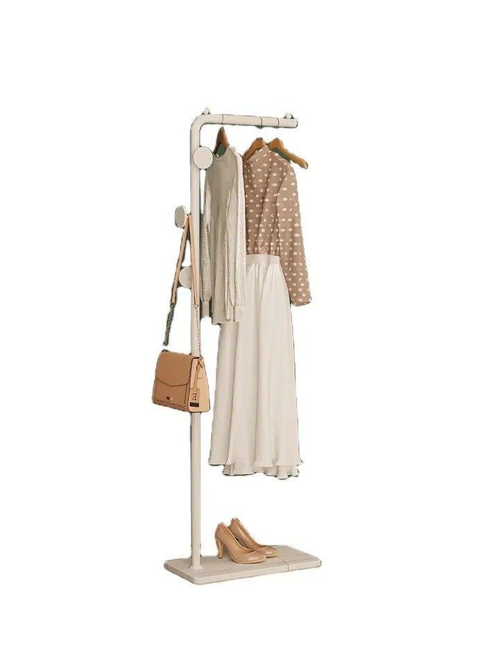Y&D Metal Coat Rack White Coat Rack Freestanding with 3 Hooks and Marble Base Floor-standing Coat Stand Floor Hanger 170CM  - Image 3