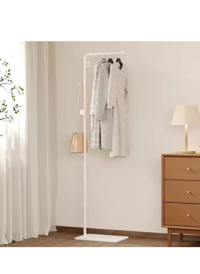 Y&D Metal Coat Rack White Coat Rack Freestanding with 3 Hooks and Marble Base Floor-standing Coat Stand Floor Hanger 170CM  - Image 1
