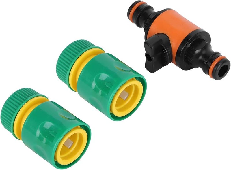 3 قطع مجموعة إصلاح صمام تشغيل/إيقاف سريع لخرطوم الحديقة مقاس 1 صنبور خارجي - Image 2