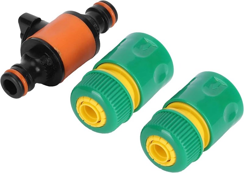 3 قطع مجموعة إصلاح صمام تشغيل/إيقاف سريع لخرطوم الحديقة مقاس 1 صنبور خارجي - Image 3