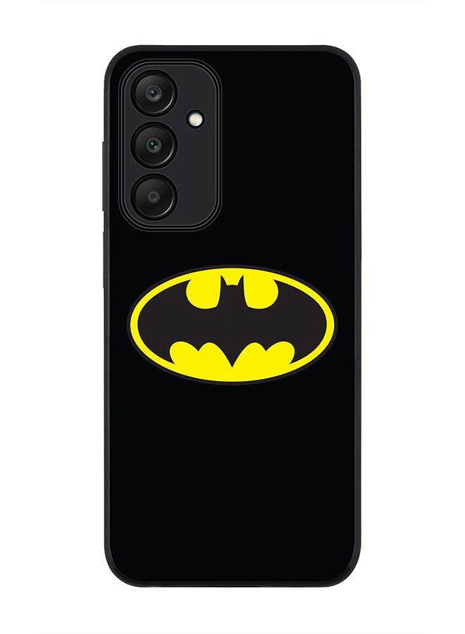Stylizedd Rugged Black edge case for Samsung Galaxy A25, Slim fit Soft Case Flexible Rubber Edges Anti Drop TPU Gel Thin Cover- The Bat - Image 1