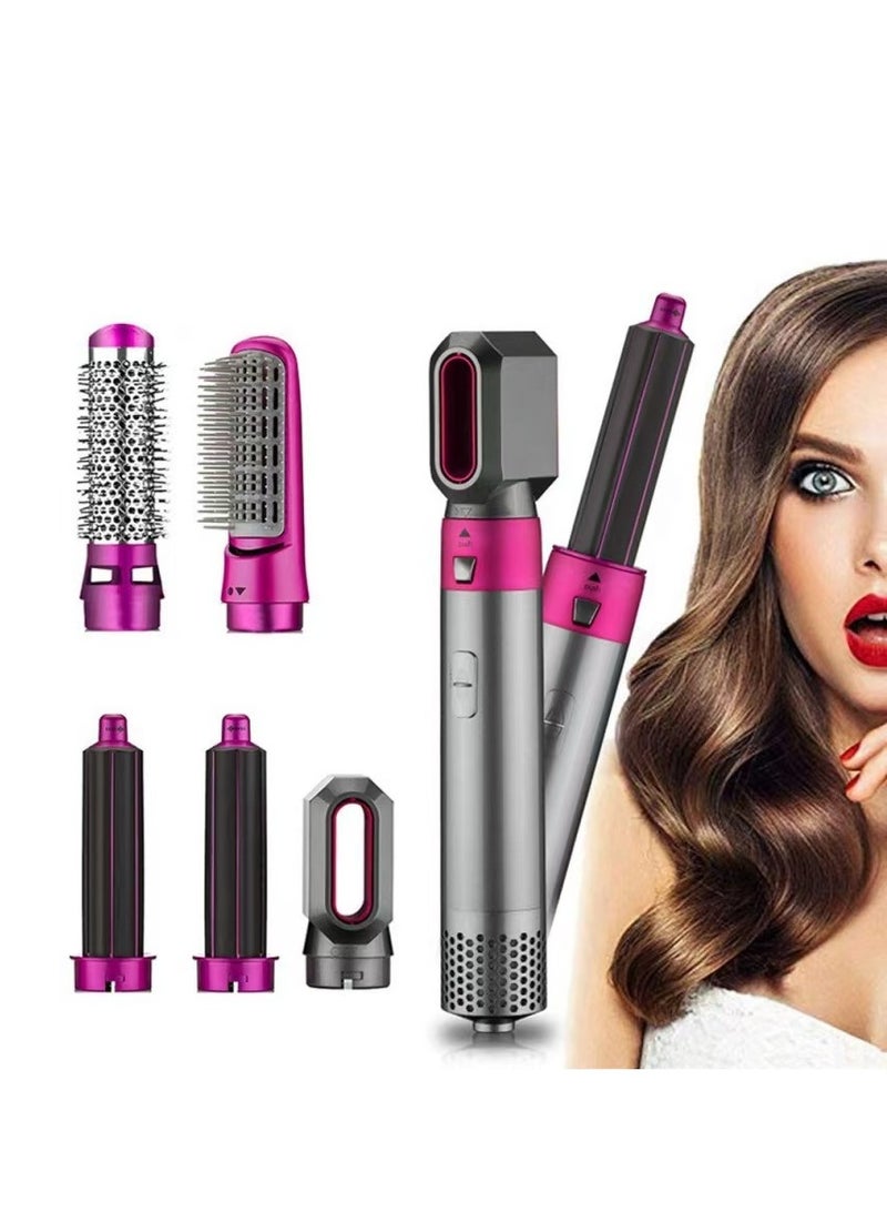 5-in-1 electric hair dryer hair dryer curler set detachable styler hot air brush negative ions do not hurt hair - Image 2