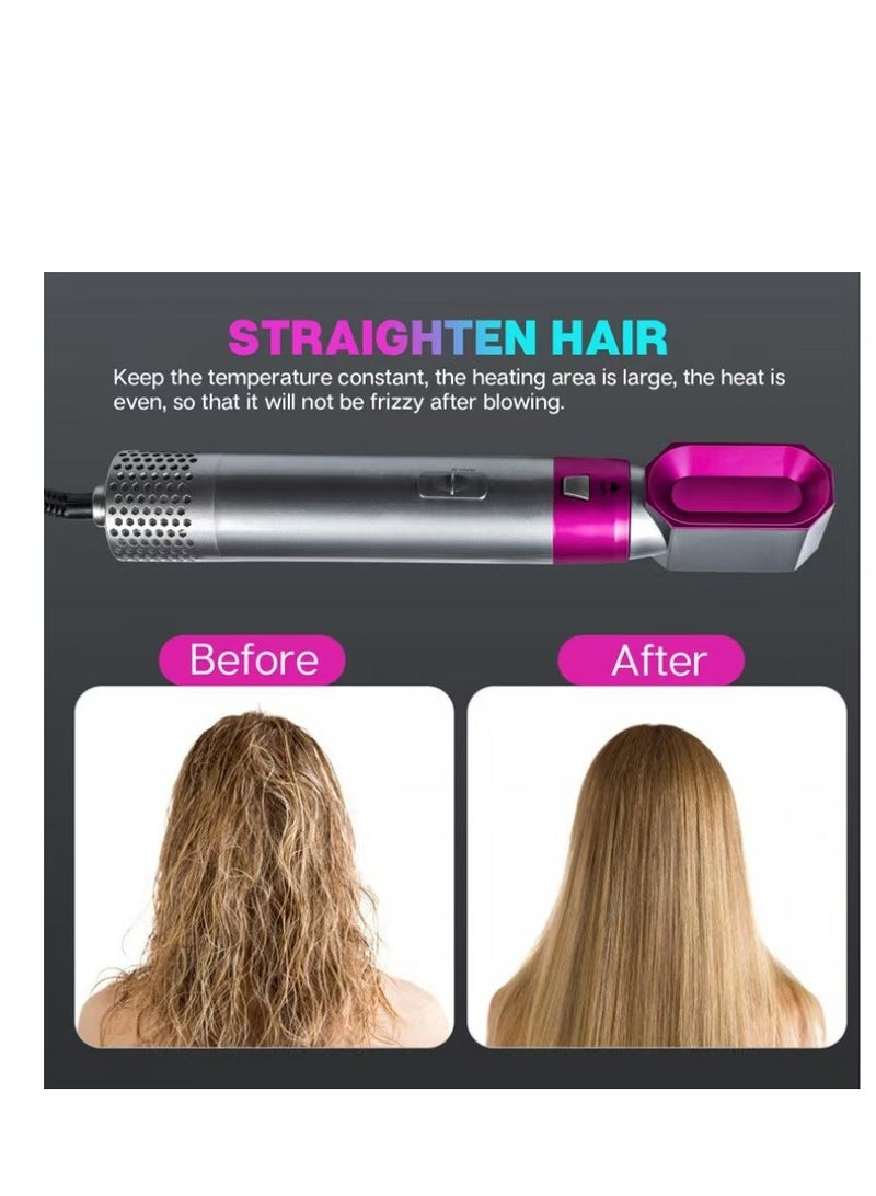 5-in-1 electric hair dryer hair dryer curler set detachable styler hot air brush negative ions do not hurt hair - Image 3