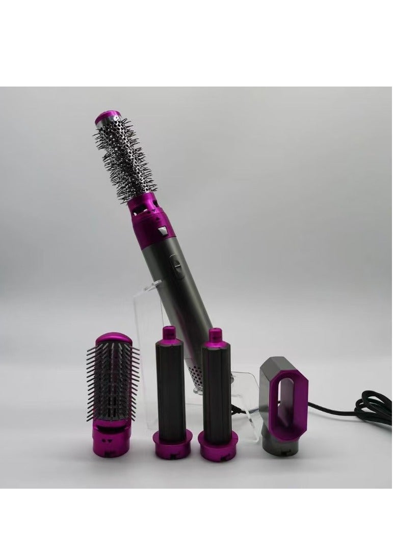 5-in-1 electric hair dryer hair dryer curler set detachable styler hot air brush negative ions do not hurt hair - Image 4