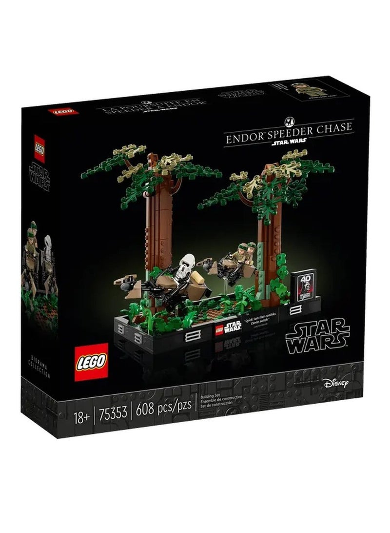 LEGO - Star Wars Endor Speeder Chase Diorama 608 Pieces - 75353 - Image 1