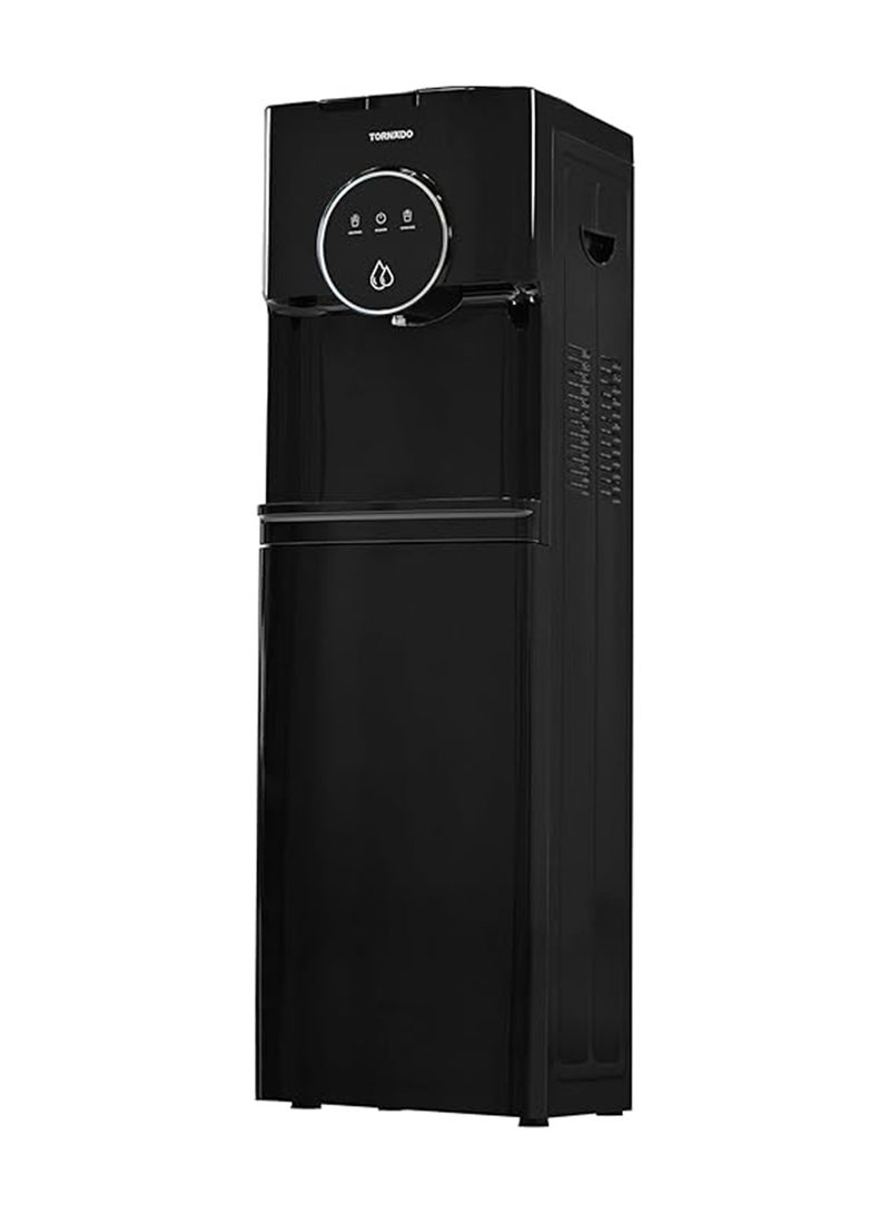 Tornado Water Dispenser Top Loading with Bottom Refrigerator Hot & Cold 3 Taps Black TWD-L3T1RE-B TWD-L3T1RE-B black - Image 1