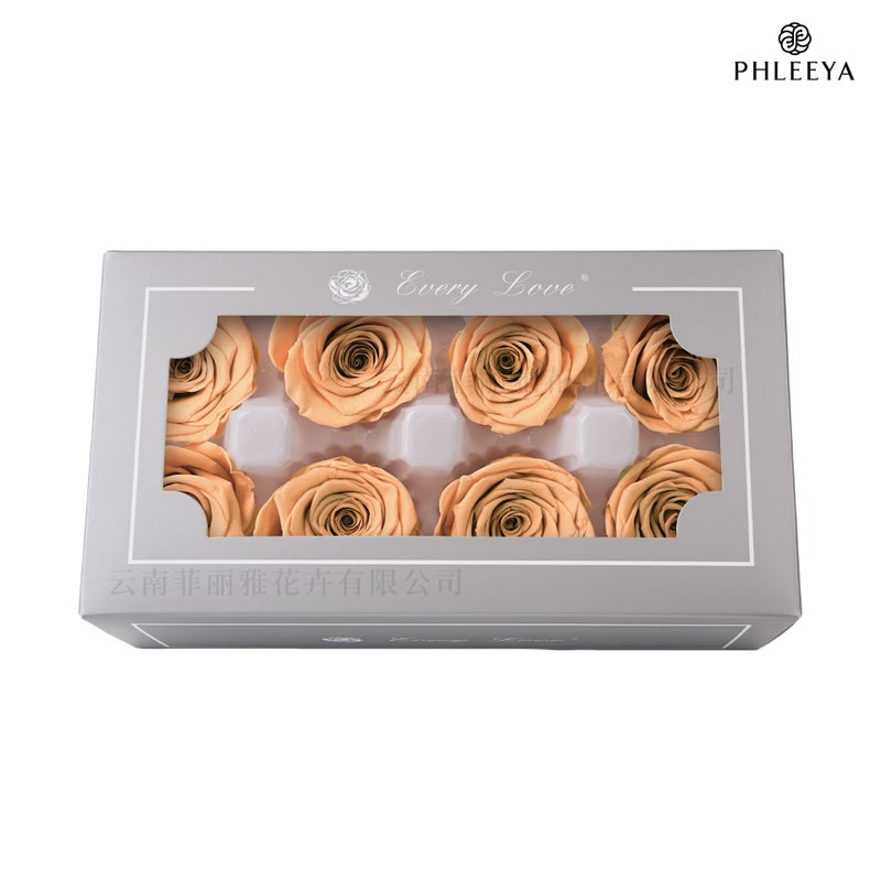 Eternal Flower Rose Flower Head Diy Material 4-5Cm8 Finished Bouquet Gift High Sense Dried Flowers Flowers - Image 1