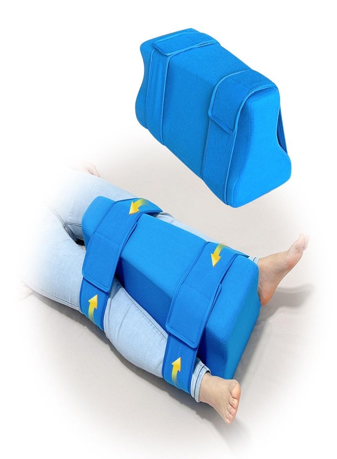 KAAMOS Hip Abduction Pillow Hip Replacement Pillows After Surgery Hips Abductor Pillows for Legs Post Hips Surgery Cushion Recovery Supplies Leg Separator Pillow Wedge Foam with Straps for Reducing Pain - Image 1