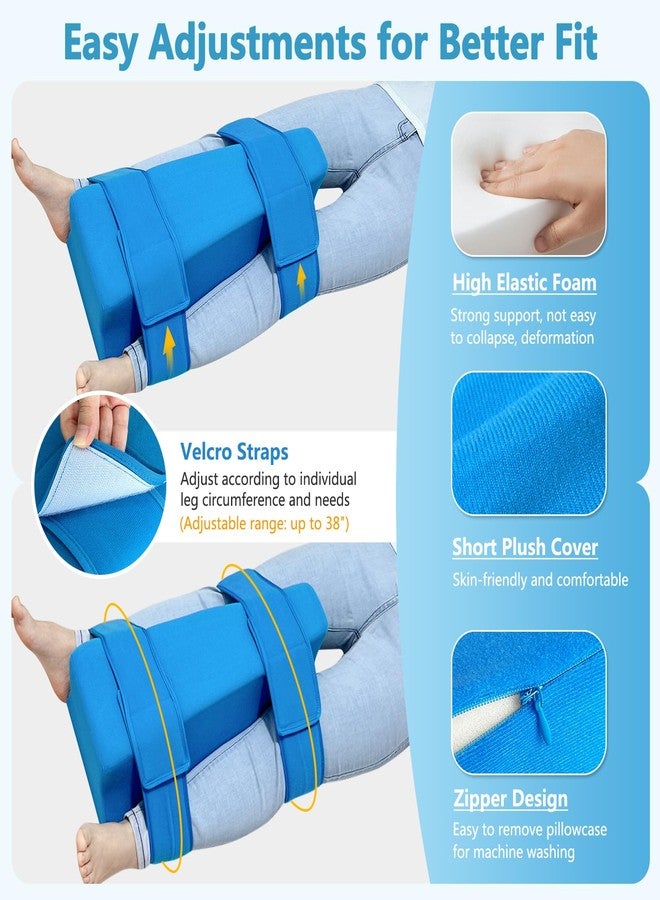 KAAMOS Hip Abduction Pillow Hip Replacement Pillows After Surgery Hips Abductor Pillows for Legs Post Hips Surgery Cushion Recovery Supplies Leg Separator Pillow Wedge Foam with Straps for Reducing Pain - Image 5