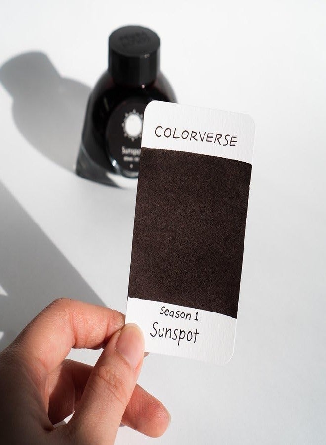 Colorverse Sunspot | Black | Fountain Pen Ink Bottles | 65ml & 15ml | Dye Based | 2 Bottle Set | Spaceward Series - Image 5
