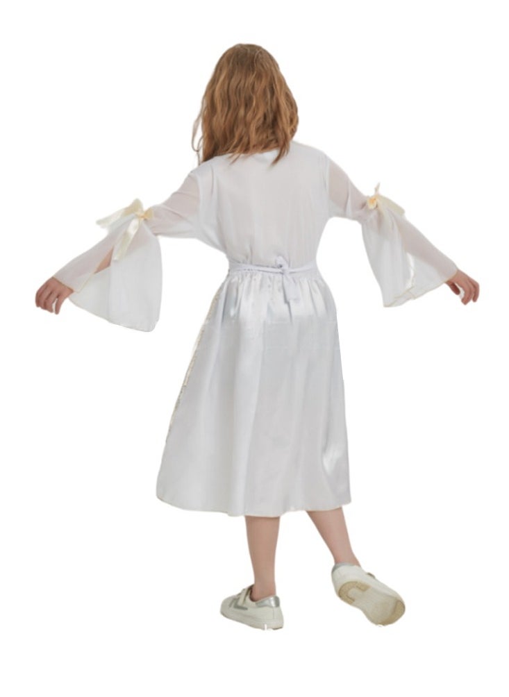 Al Aoyama Girls Greek Princess Dress Costume,  Athena Queen Outfit for Stage Performance,  Halloween Royal Dress for Kids Children  - Image 3