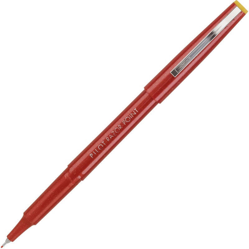 PILOT Razor Point Fine Line Marker Stick Pens, Ultra-Fine Point (0.3mm) Red Ink, 12 Units (11007) - Image 2
