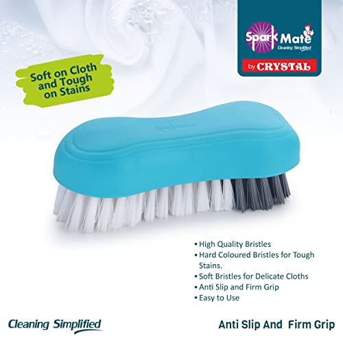 Sparkmate by Crystal سبارك ميت بواسطة كريستال - عبوة من 2 فرشاة قماش (فرشاة حديد + قماش سهل) - Image 3