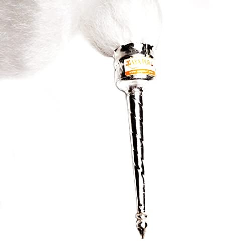 MAYAPURI Chawar/Chanwara/Chaur/Chavar Sahib in Metal Body/Sacred Fly Whisk, Long 16 inches (1 pc) - Image 3