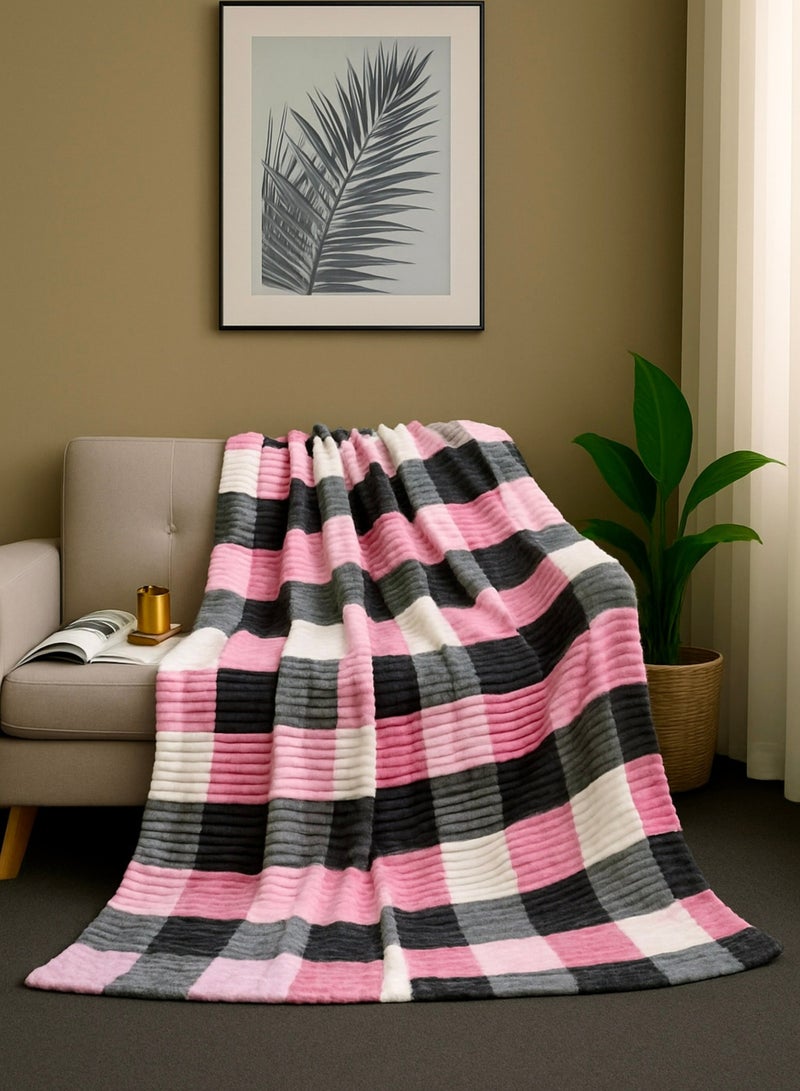 STARLIFE Lightweight blanket 250 GSM Cozy Harmony Multicolor Blanket 160*220cm Ultra Soft blanket useful to all season for Bed & Sofa - Image 1