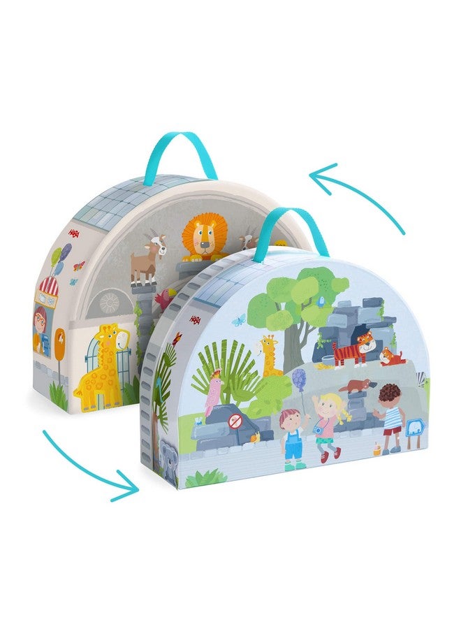 HABA Wooden Animal Playset - Play World at The Zoo, STEM Educational Toy with Zoo Animals & Accessories, Preschool Learning Toy for Ages 2+, Made in Germany - Image 5