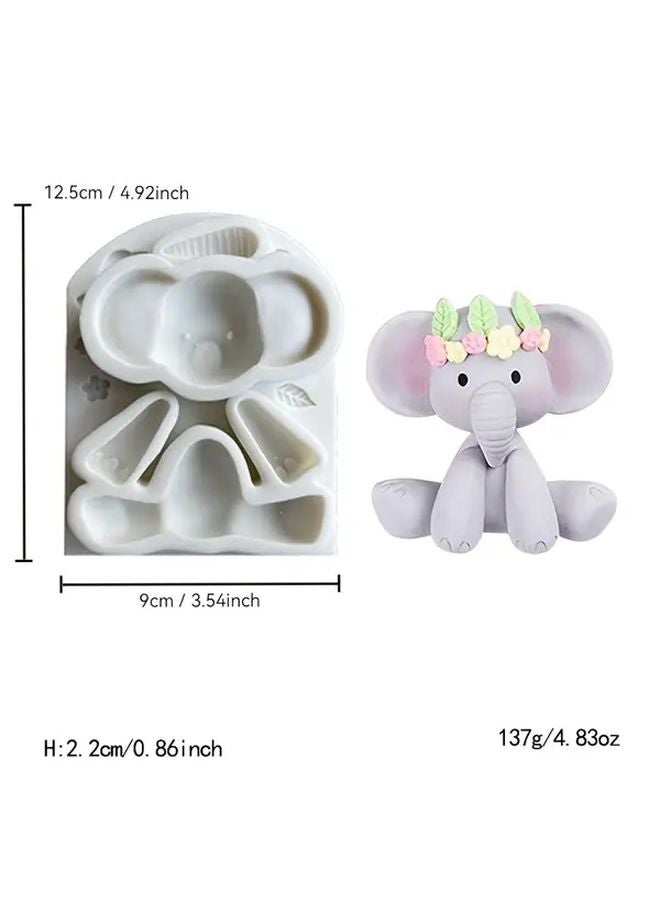 قالب سيليكون بقرة لتماثيل الجبس الطيني اللين بأشكال حيوانية - Image 5