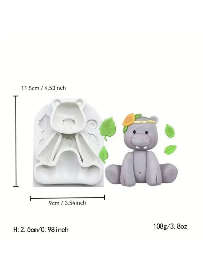 قالب سيليكون بقرة لتماثيل الجبس الطيني اللين بأشكال حيوانية - Image 4