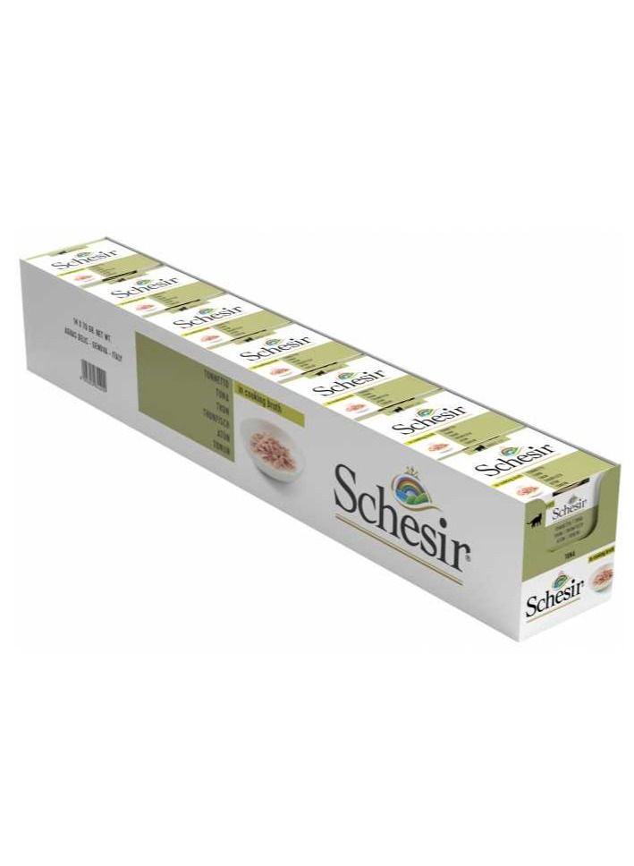 Schesir Cat Can Broth-Wet Food Tuna 70 G 14PC  - Image 3