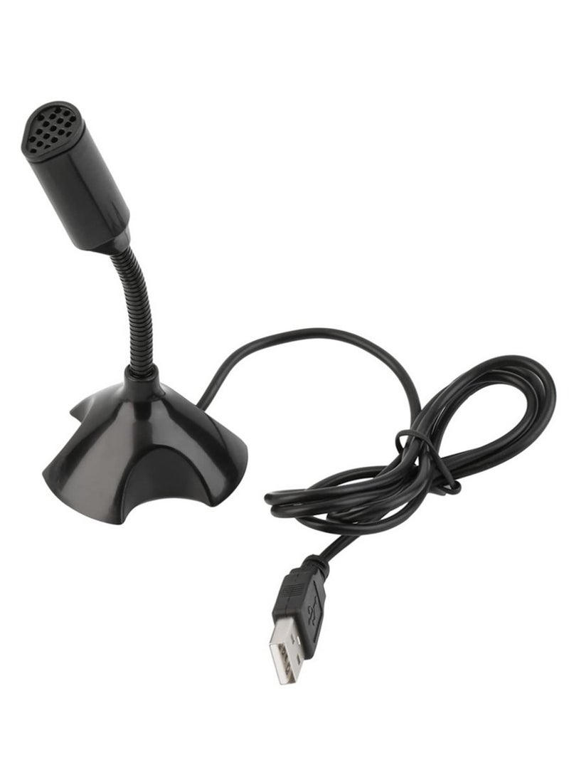 Generic 1pcs USB Condenser Microphone with Adjustable Stand - 100-16kHz Frequency Response, 1M Cable, Ideal for Studio, Gaming, and Streaming  - Image 1