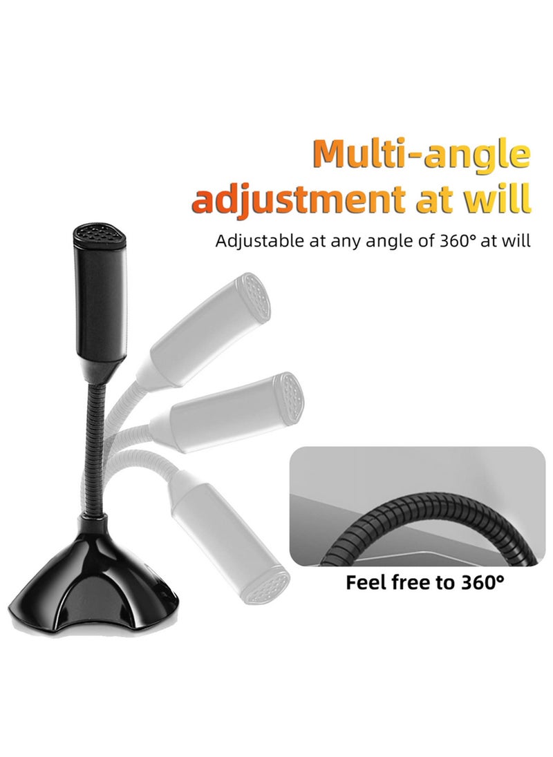 Generic 1pcs USB Condenser Microphone with Adjustable Stand - 100-16kHz Frequency Response, 1M Cable, Ideal for Studio, Gaming, and Streaming  - Image 3