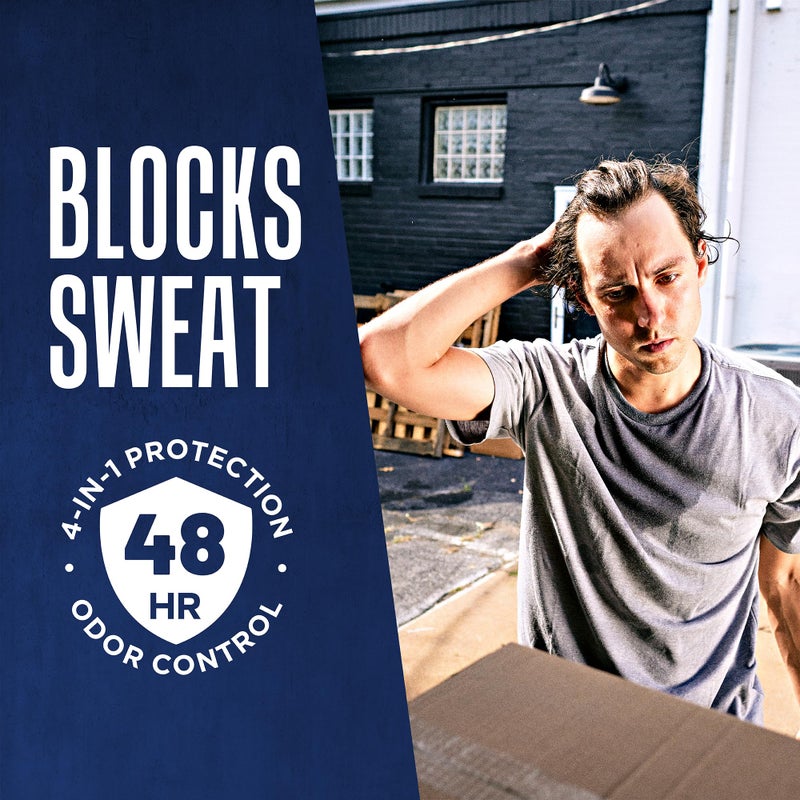 Right Guard سبراي مضاد للتعرق ومزيل عرق رايت غارد سبورت | سبراي مزيل عرق 4 في 1 للرجال | يمنع التعرق | تحكم في الرائحة لمدة 48 ساعة | رائحة بودرة جافة، 6 أونصات - Image 2